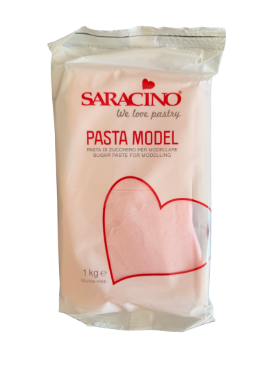 Saracino - 1 kg Моделираща паста-бебешко розово